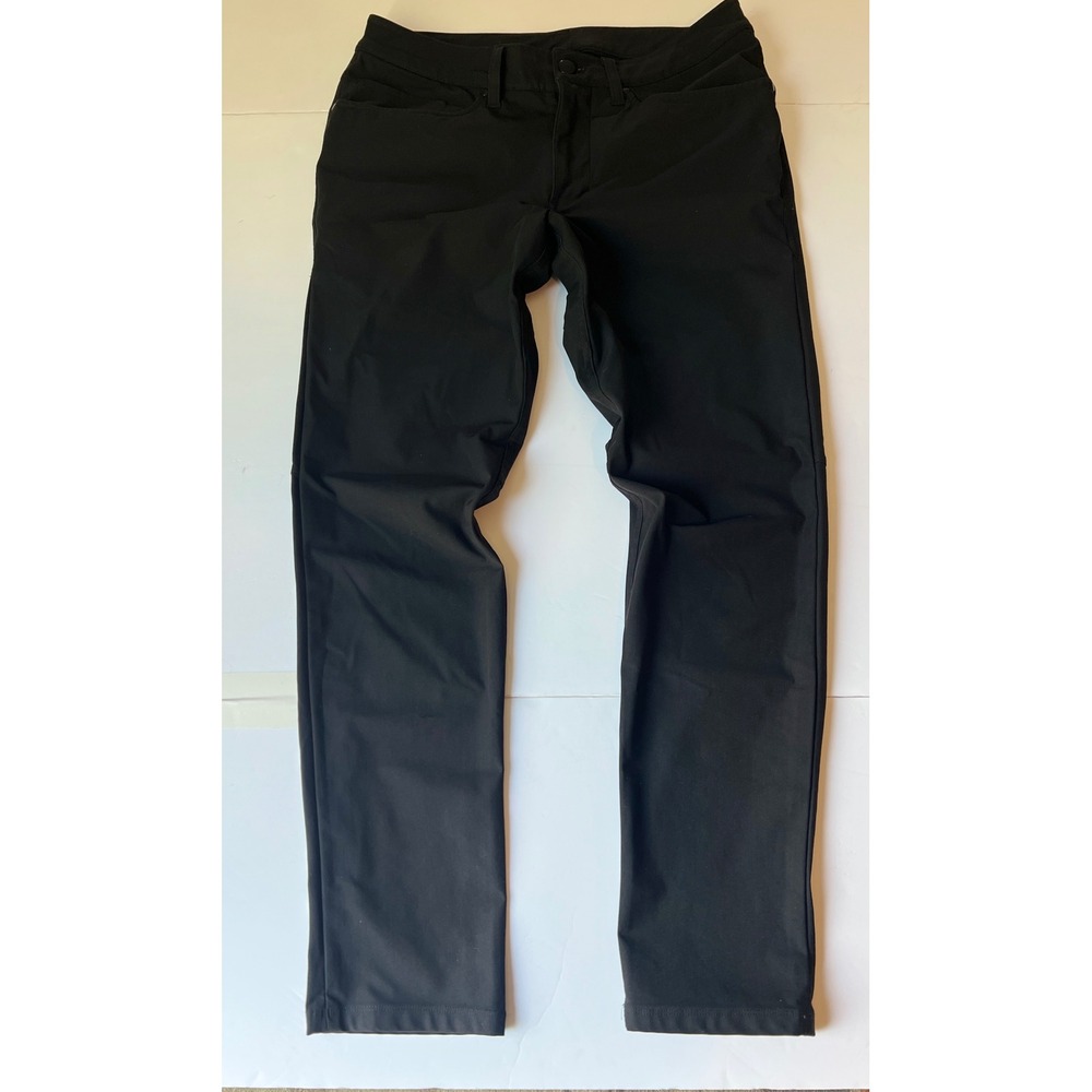 Lululemon ABC Pant Slim-Fit Warpstreme Black Mens 30x29 Technical Trousers